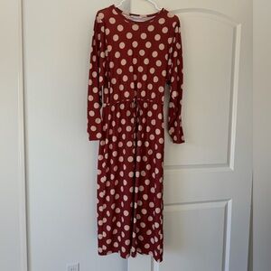Zara Red Polka Dot Dress